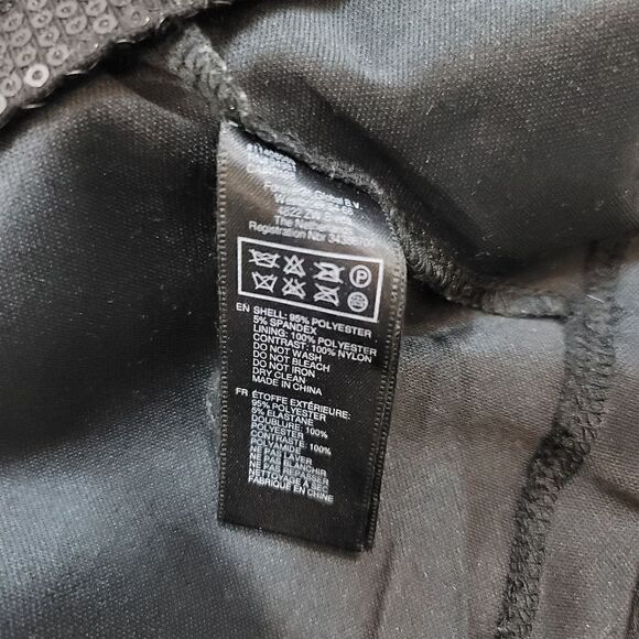 Forever 21 Sheer Mesh One Shoulder Sequin Little Black Dress Size Small - Picture 7 of 8